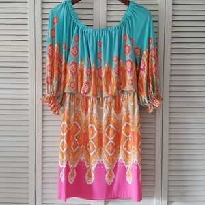 Boston Proper Multi-Colored Dress Size 10
